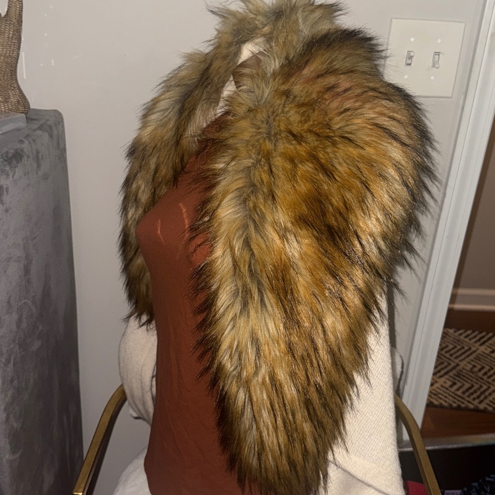 Bebe faux fur cardigan
